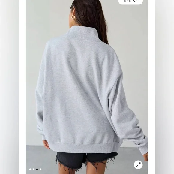 Urban Outfitters 2004 Leopard Print Graphic Fleece Mock Neck Pullover. NWT. - Picture 2 of 4